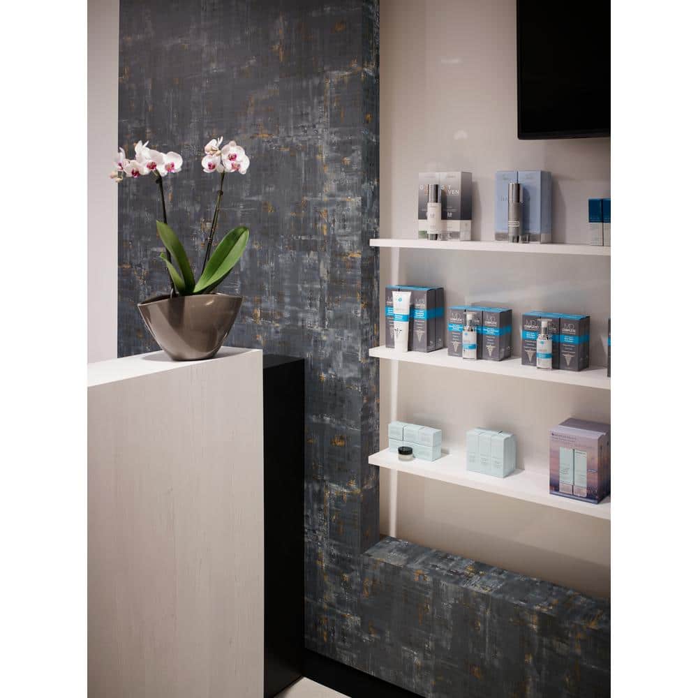 4 ft. x 8 ft. Laminate Sheet in White Painted Wood with Natural Grain Finish - Hercitys