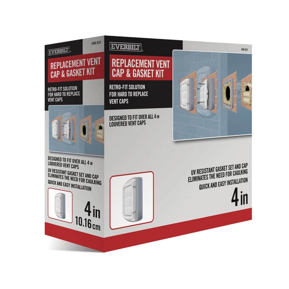 4 in. Replacement Vent Cap and Gasket Kit - Hercitys