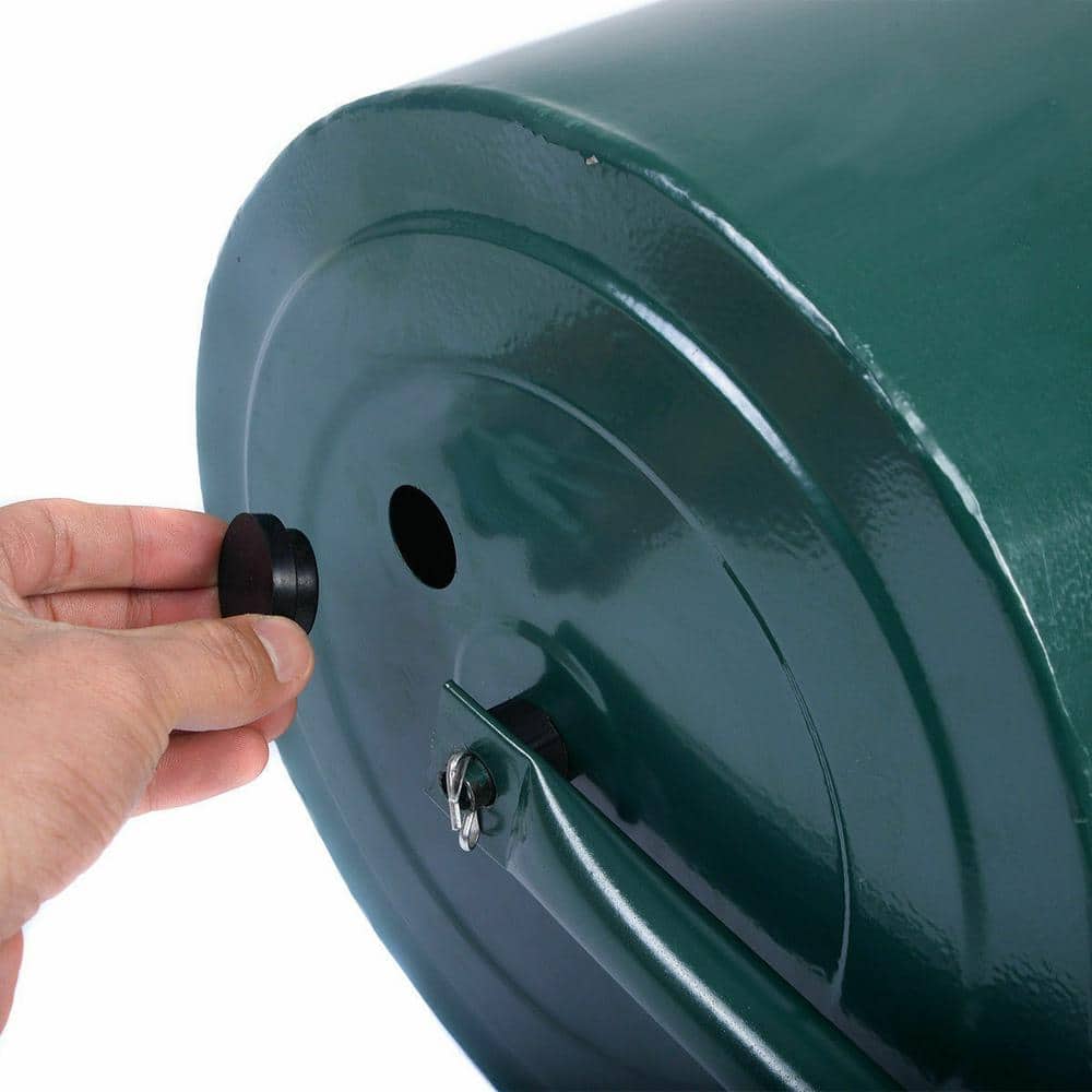 24 in. x 13 in. Tow Lawn Roller Water Filled Metal Push Roller - Hercitys