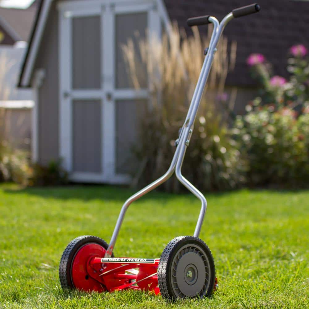 14 in. 5-Blade Manual Walk Behind Reel Lawn Mower - Hercitys