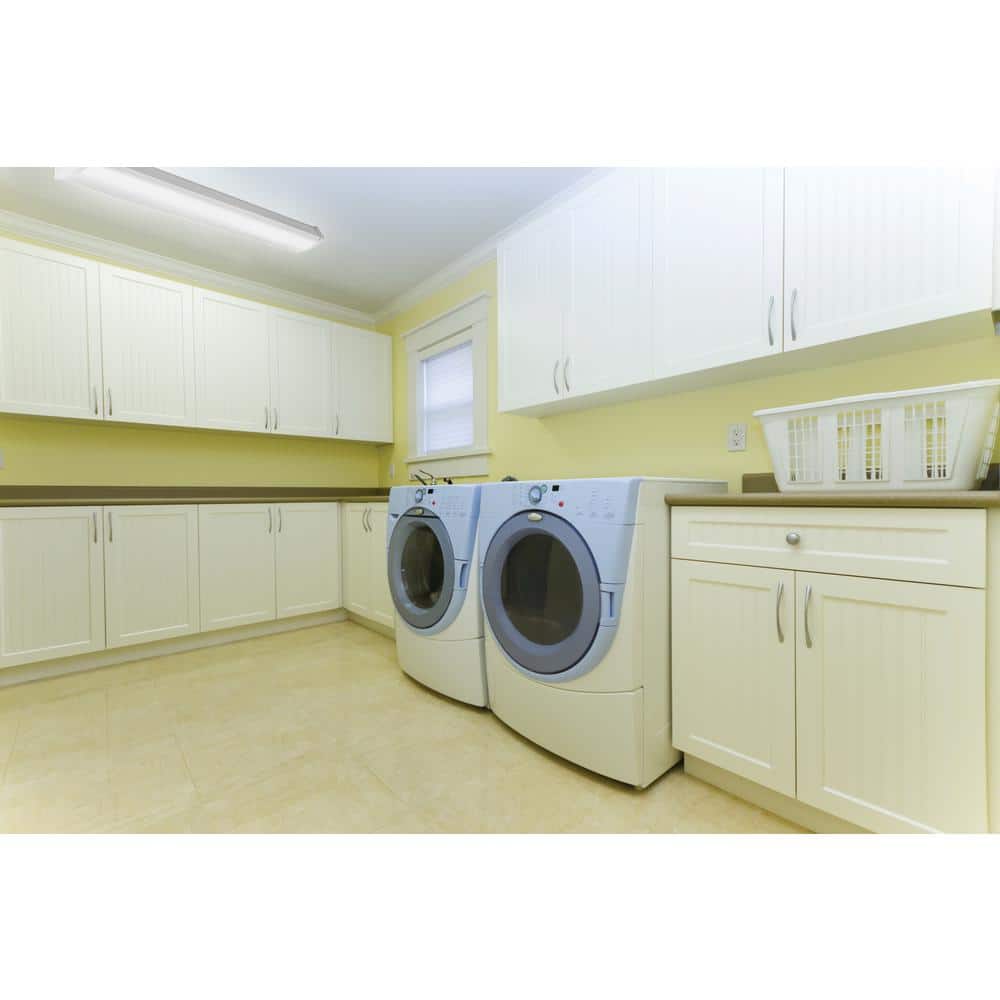 40-Watt 4 ft. White Integrated LED Flush Mount Light - Hercitys