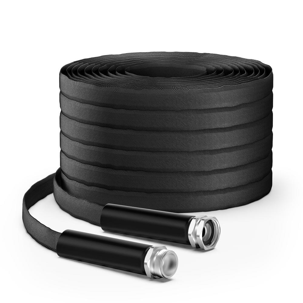 5/8 in. Dia. x 100 ft. Garden Hose, Non-Expandable Water Hose with 10 Function Hose Nozzle - Hercitys