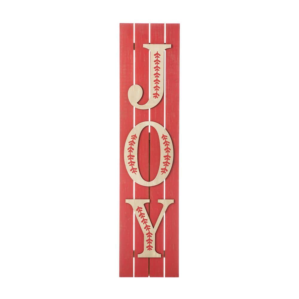 42 in. H Christmas Wooden Joy Porch Sign (2 Function) - Hercitys