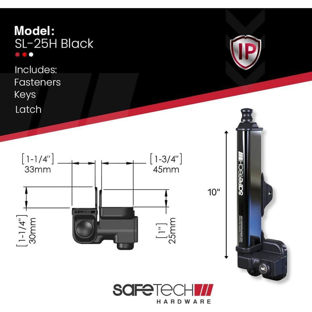 10 in. Child Safety Magnetic Pool Gate Latch - Hercitys