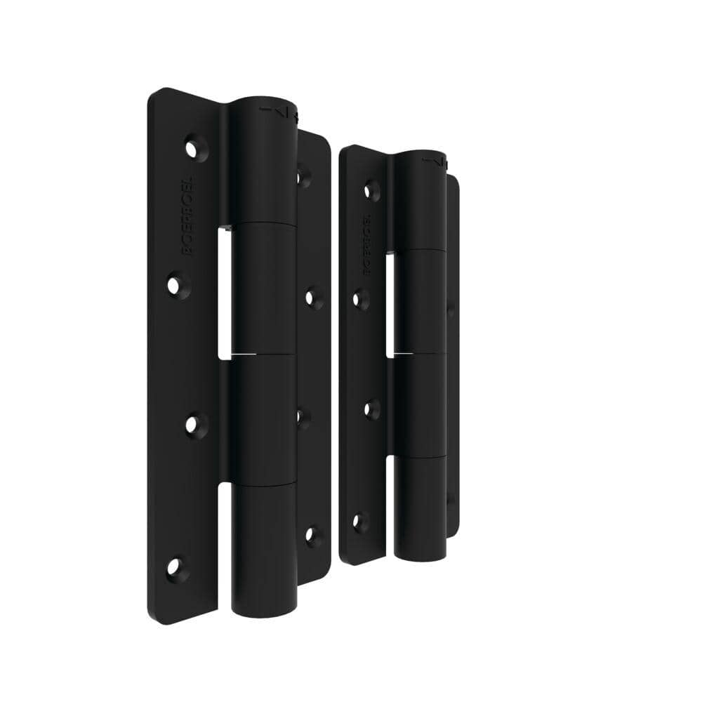 3.125 in. x 7.187 in. Aluminum Black Heavy-Duty Butterfly Hinge (2-Pack) - Hercitys