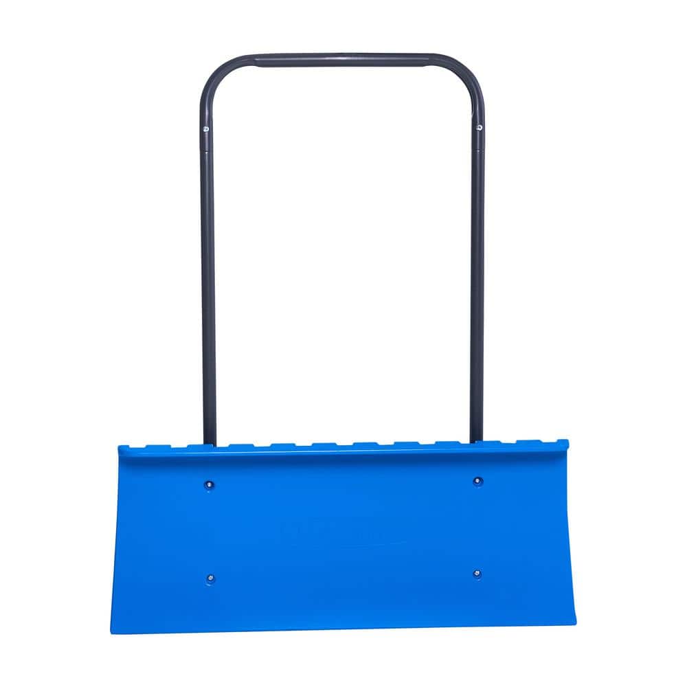 51 in. Steel Handle Hard Plastic Snow Shovel Pusher - Hercitys