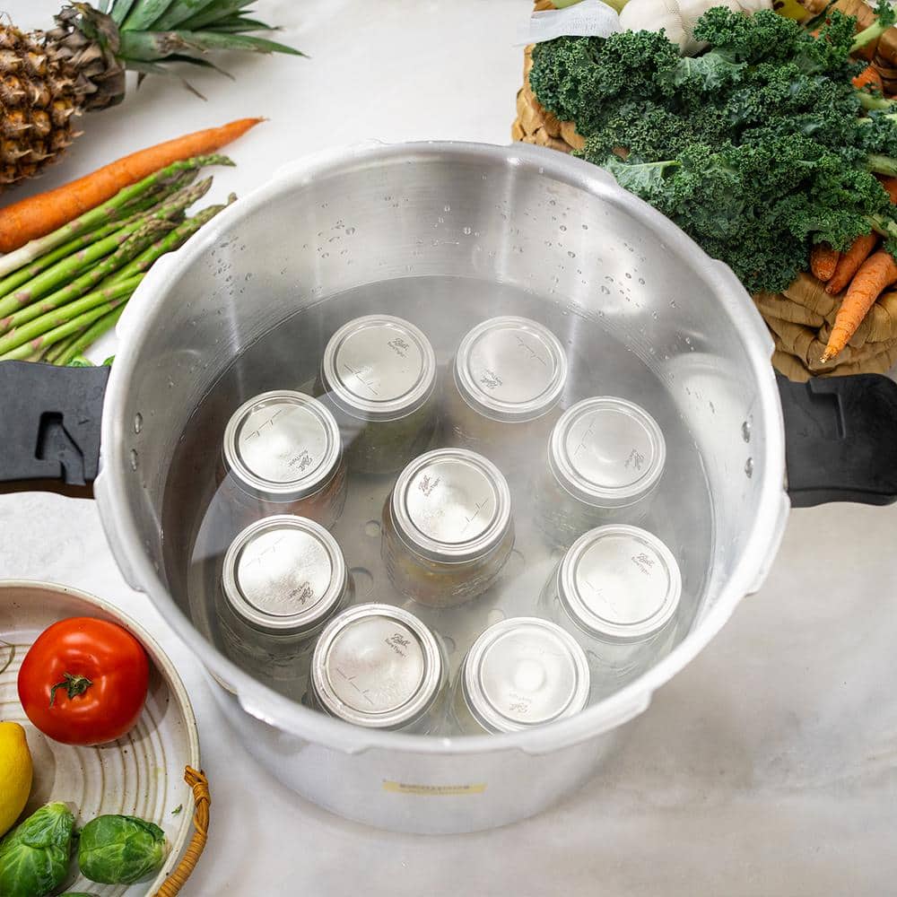 22 Qt. Aluminum Pressure Cooker with Built-in Dial Gauge - Hercitys