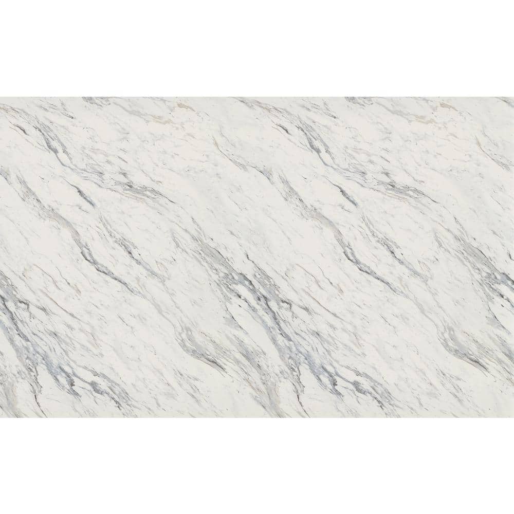 4 ft. x 10 ft. Laminate Sheet in Calcutta Marble with Premium Textured Gloss Finish - Hercitys