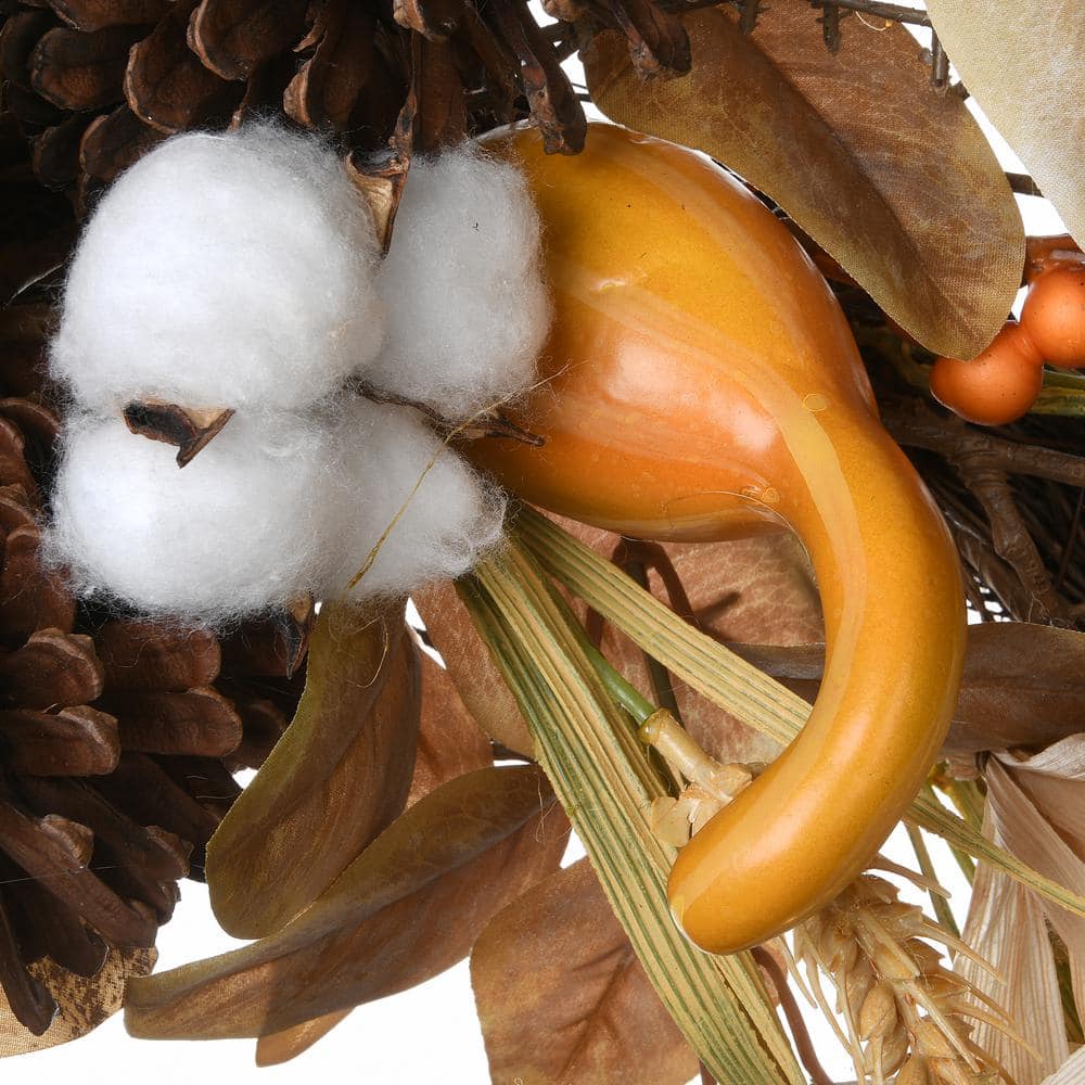 36 in. Artificial Autumn Pine Nut Swag - Hercitys