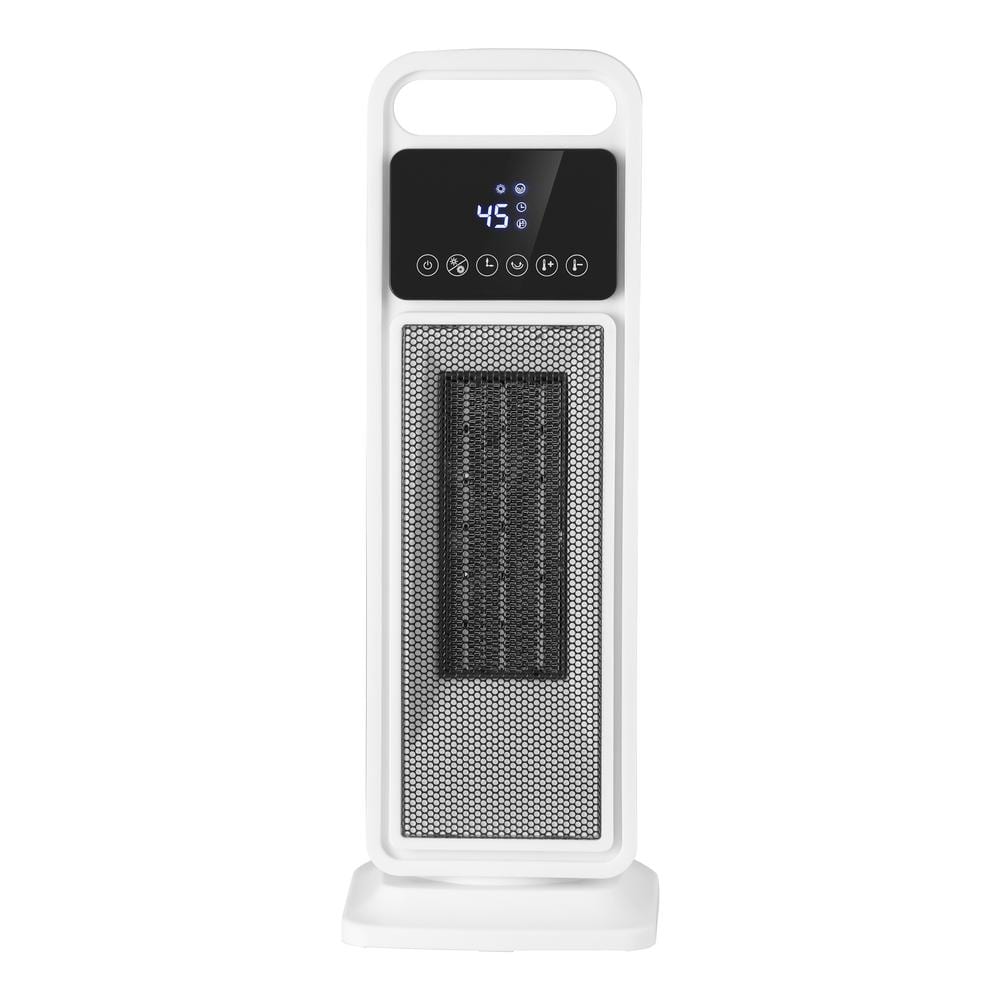 1500-Watt 20 in. Electric Ceramic Tower Convection/Radiant Space Heater with Timer and Remote Control - Hercitys