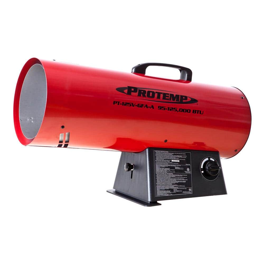 125,000 BTU Forced-Air Propane Space Heater - Hercitys