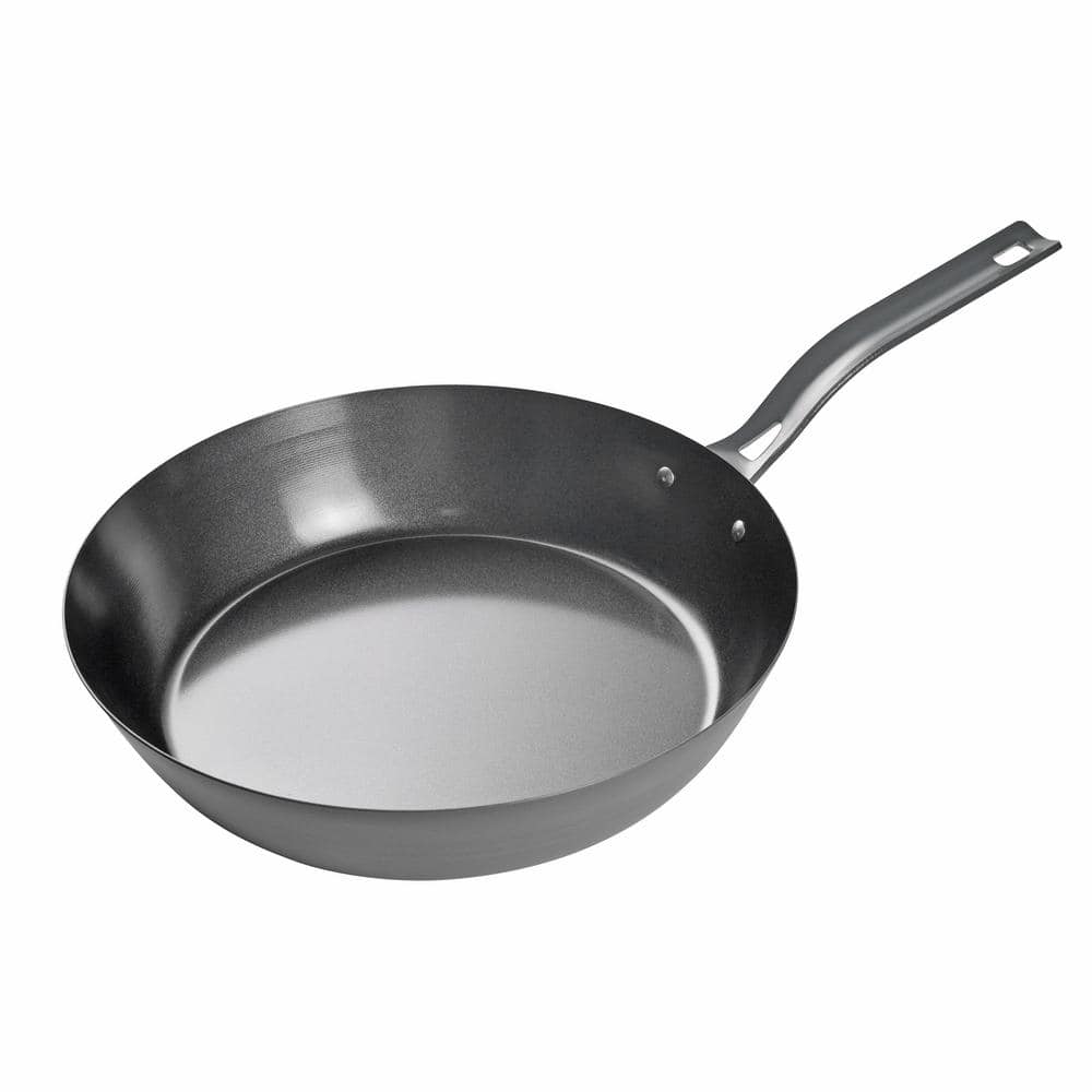 12 in. Carbon Steel Skillet Non-Stick Frying Pan with Ceramic Coating - Hercitys