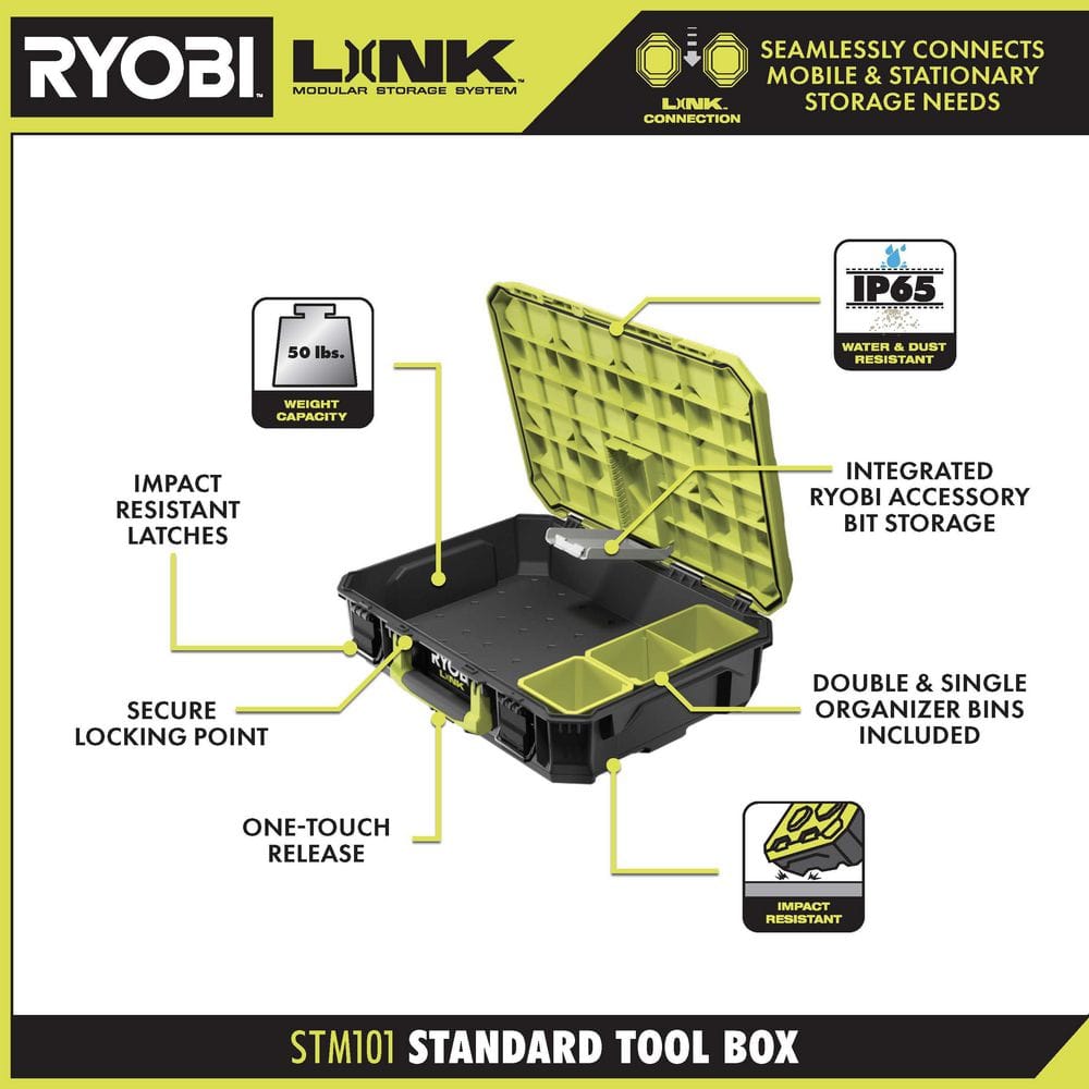 22.2 in. LINK Rolling Tool Box with Standard Tool Box - Hercitys