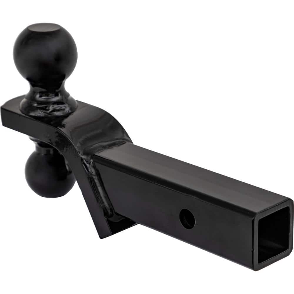 2 in. and 2-5/16 in. Towing Ball Mount with Dual Black Balls - Hercitys