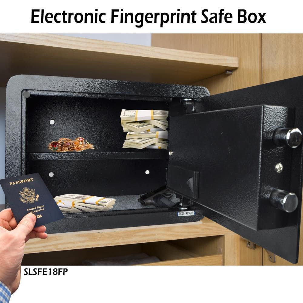 13.8 in. Electronic Fingerprint Safe Box - Hercitys
