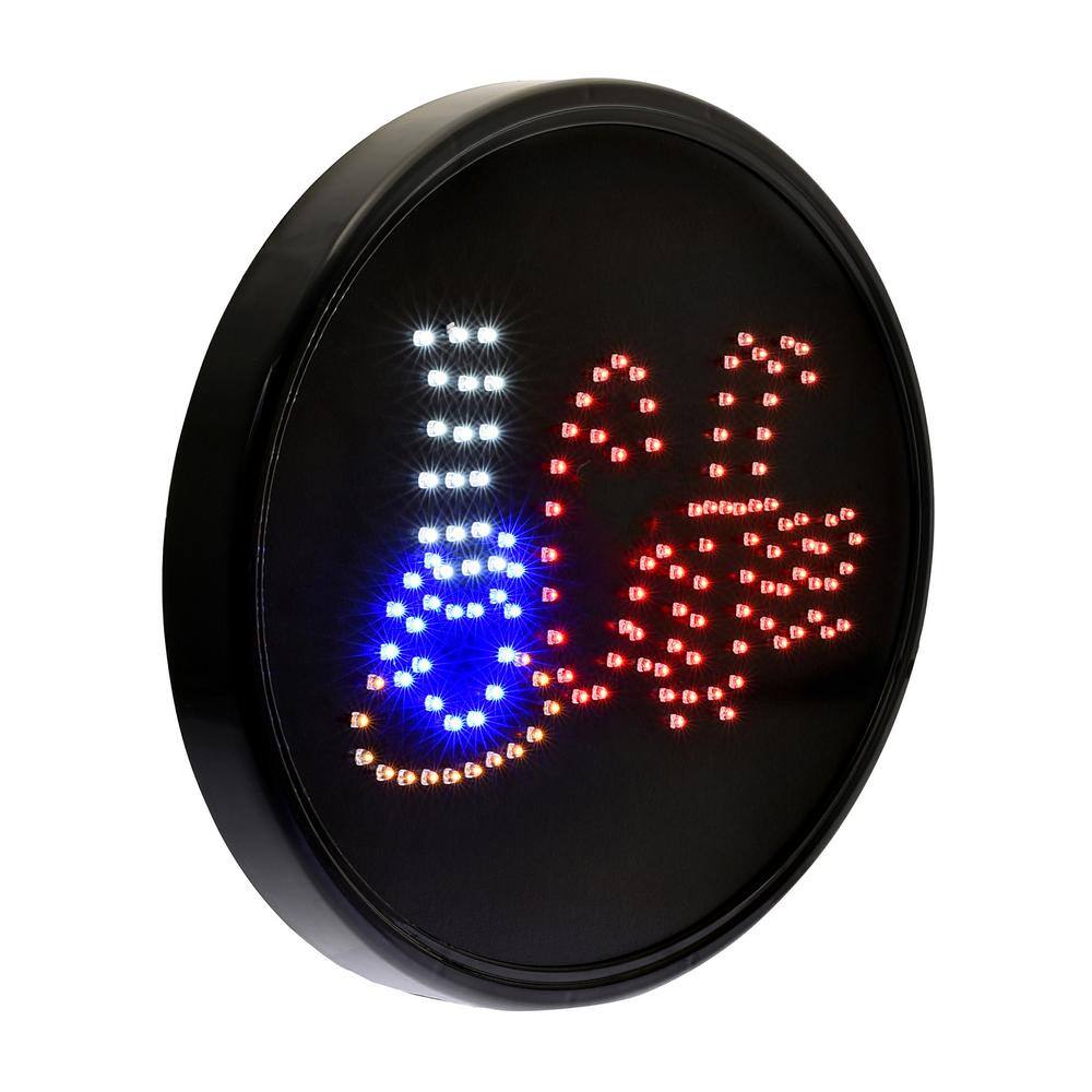 23 in. x 14 in. LED Oval Coffee Sign - Hercitys