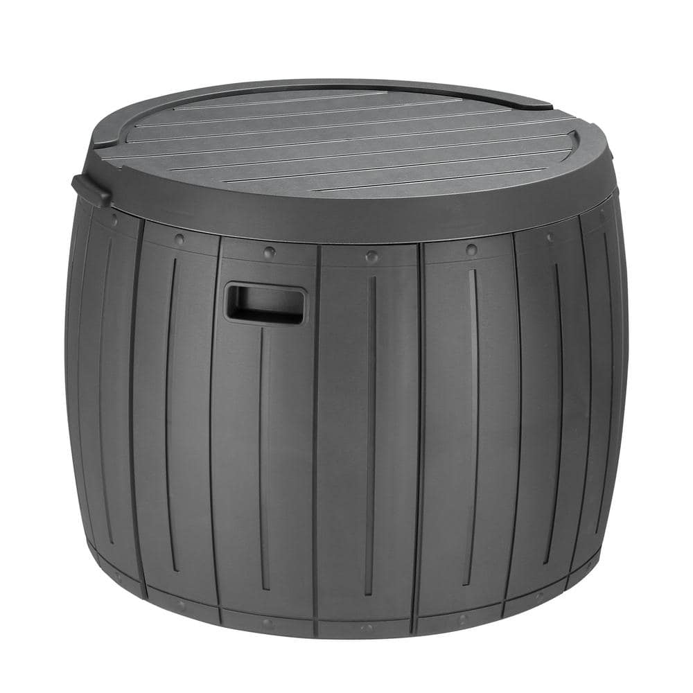 36 Gal. Plastic Round Deck Box - Hercitys