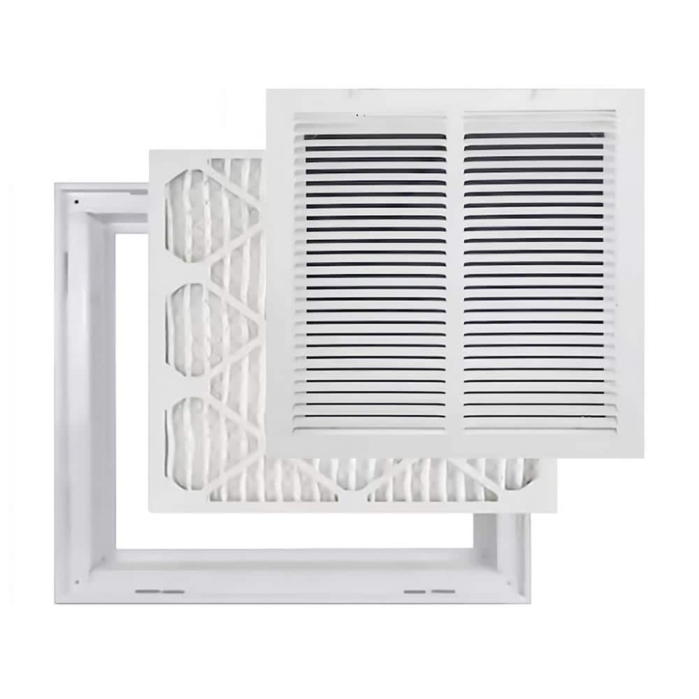 14 in. x 14 in. High Return Air Filter Grille with MERV 11-Filter Pre-Installed - Hercitys