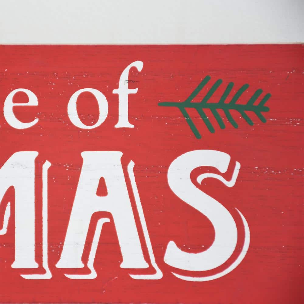 3.25 in. Wood Christmas Believe in the Miracle of Christmas Wall Plaque - Hercitys