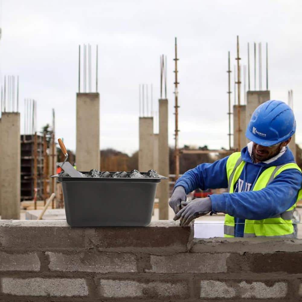 15 in. Black Plastic Multi-Purpose Utility Tub Box (6-Pack) - Hercitys