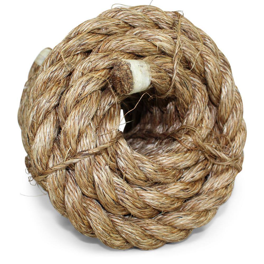 5/16 in. x 400 ft. – Twisted Manila 3 Strand Natural Fiber Utility Rope - Hercitys