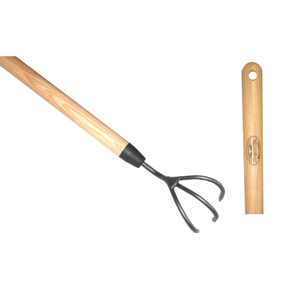 52 in. L handle 55 in. L 3 Tine Long Handle Cultivator - Hercitys