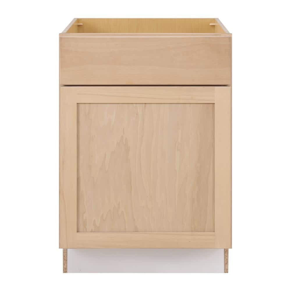 24 in. W x 24 in. D x 34.5 in. H Ready to Assemble Base Kitchen Cabinet in Unfinished with CLICKREADY Technology - Hercitys