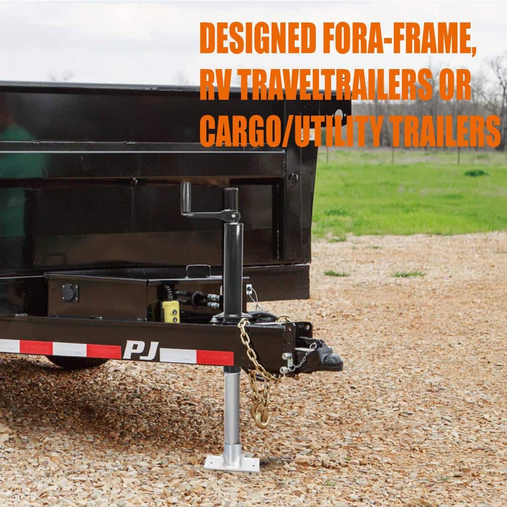 2,000 lbs. Top-Wind A-Frame Trailer Jack - Hercitys