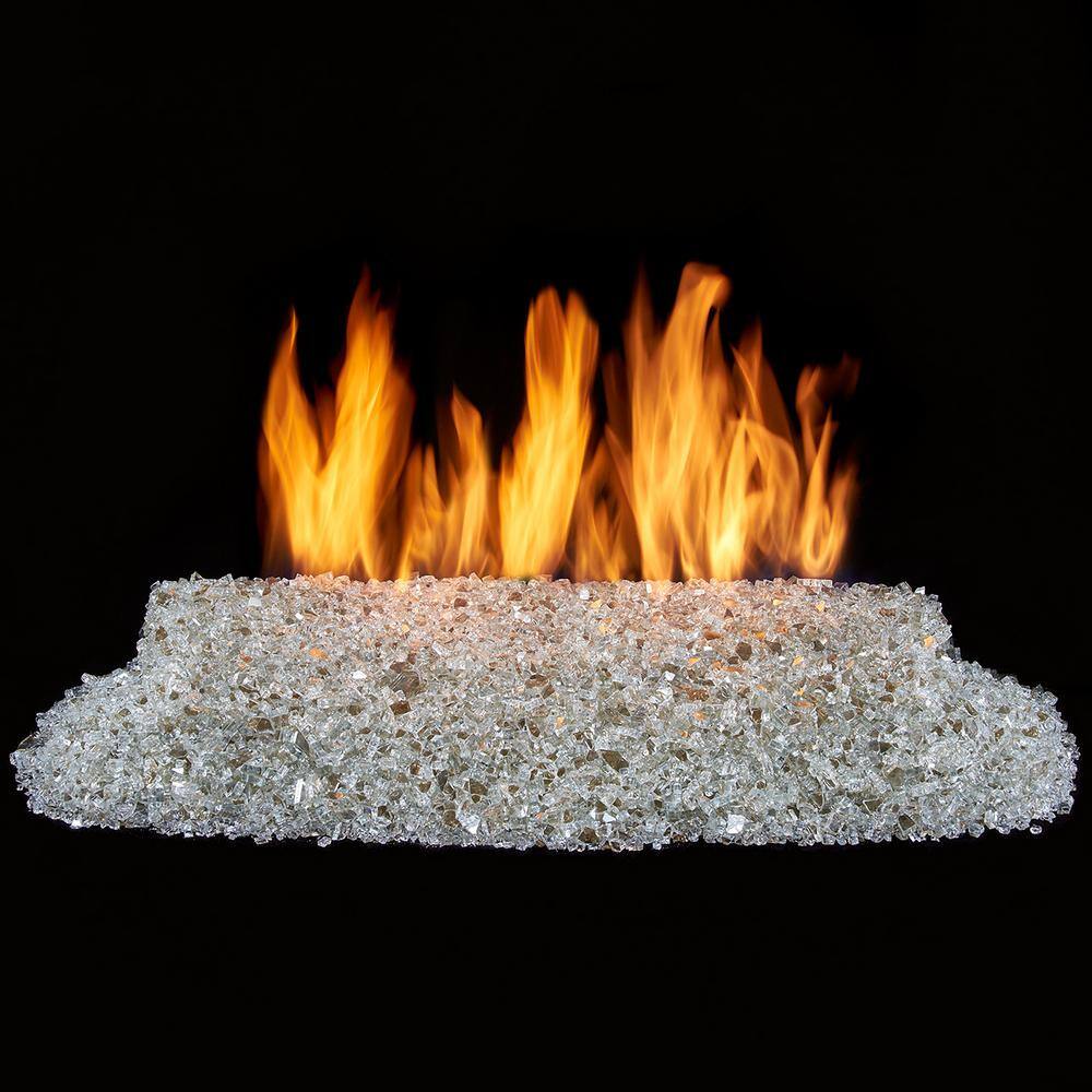 24 in. x 15 in. Direct Vented Natural Gas Log Sets with Fire Glass Burner Kit - Hercitys
