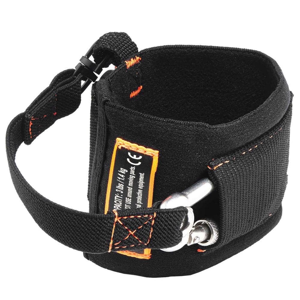 3 lbs. Black Pull-On Wrist with Carabiner Tool Lanyard - Hercitys