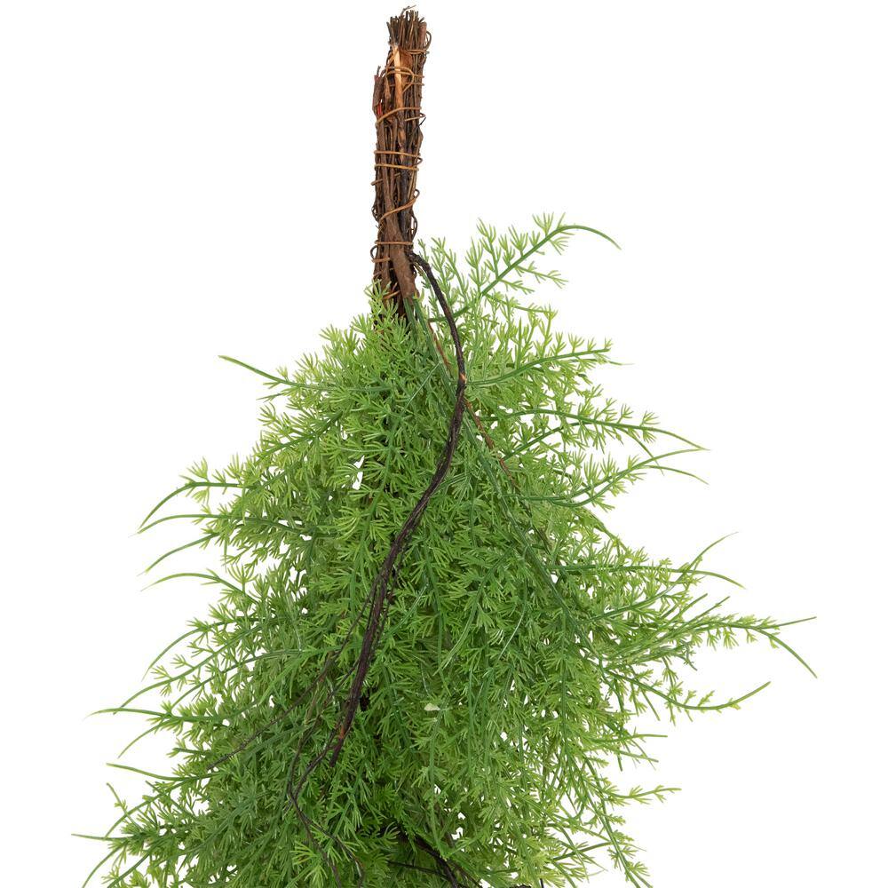 5 ft. x 5 in. Green and Brown Unlit Cedar Artificial Christmas Garland - Hercitys