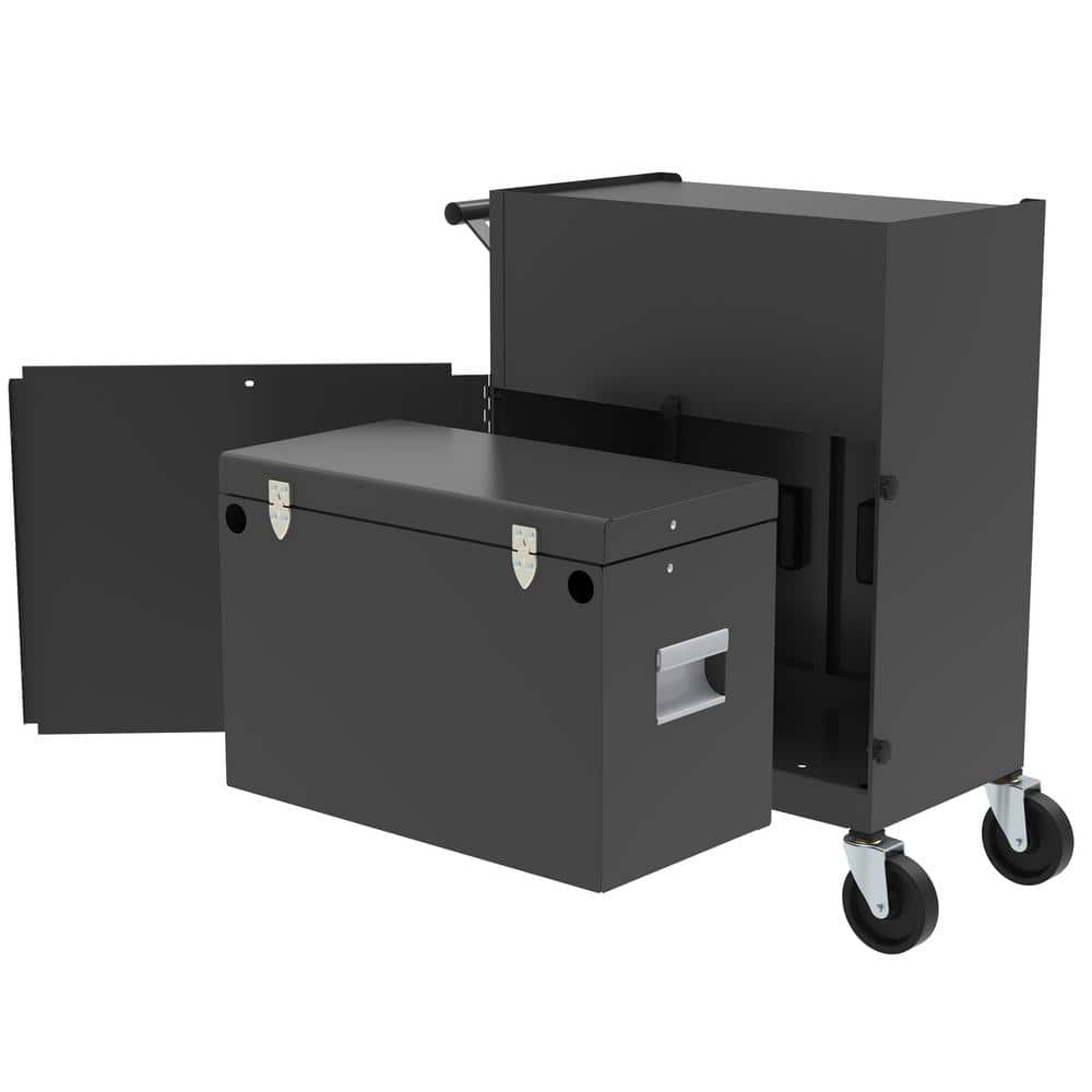 20 in. W x 12 in. D 5-Drawer Steel Tool Chest and Cabinet Combo with Power Outlets - Hercitys