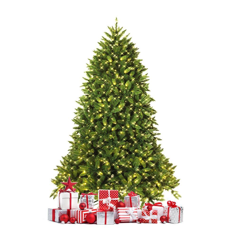 5 ft. Pre-Lit LED Slim Fraser Fir Artificial Christmas Tree with 450 Twinkling White Lights - Hercitys
