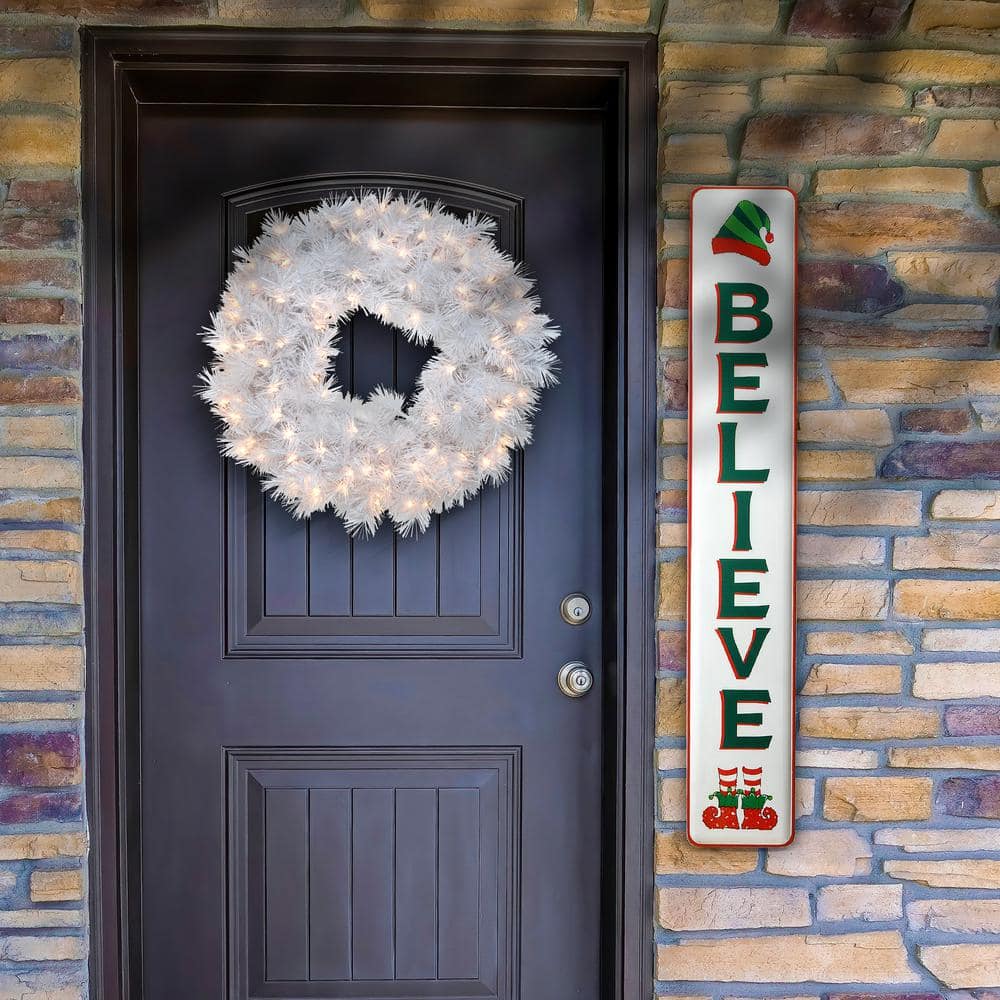 47 ” Believe Vertical Holiday Wall Sign - Hercitys