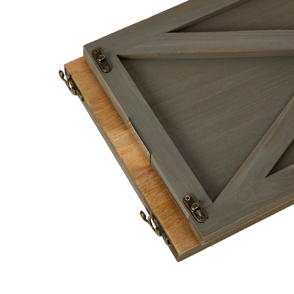 26 in. D Warm Gray Wooden Tree Collar (KD) - Hercitys