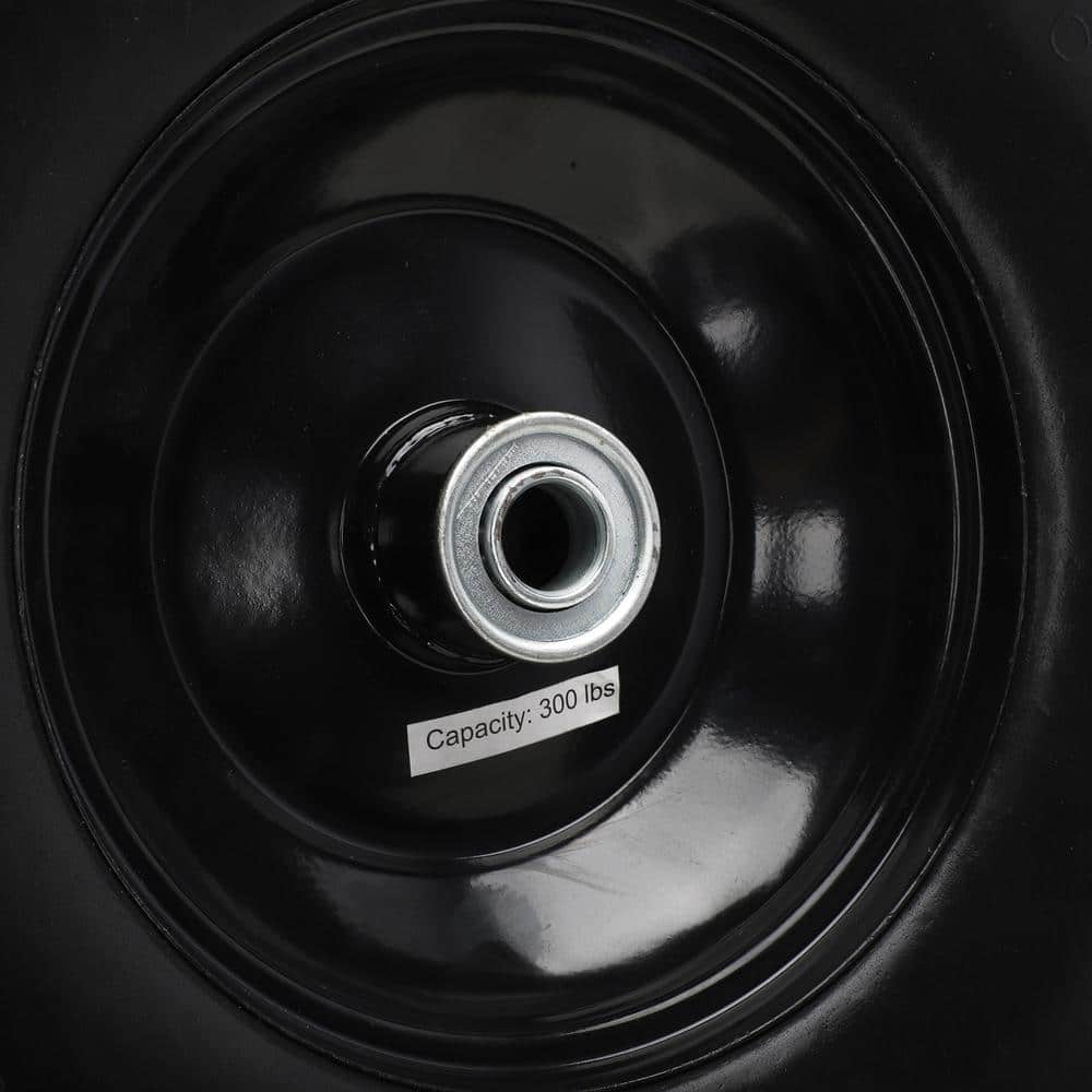 16 in. Replacement Flat Free Universal Wheelbarrow Tire - Hercitys