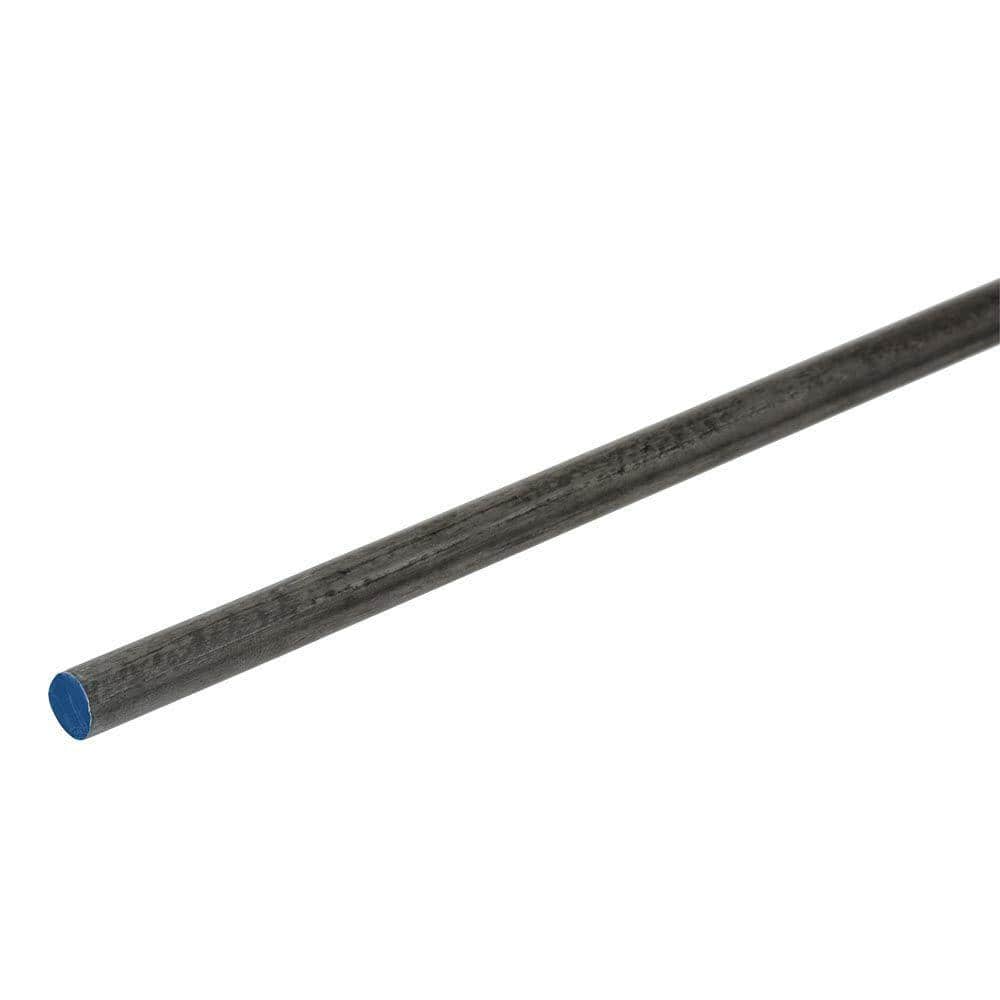 3/8 in. x 6 ft. Plain Steel Solid Round Rod - Hercitys