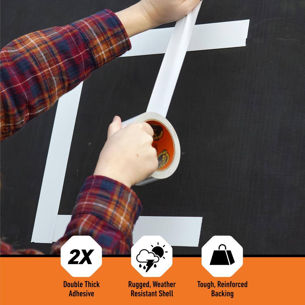 10 yd White Duct Tape - Hercitys