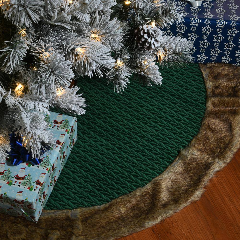 48 ” Rural Homestead Collection Quilted Christmas Tree Skirt - Hercitys