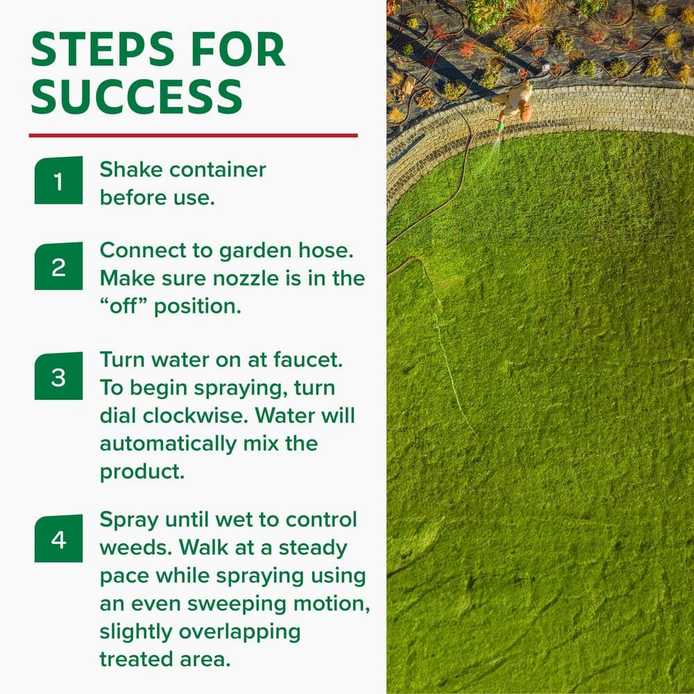 32 oz. 7,500 sq. ft. Spring Ready-to-Spray Concentrate Weed and Feed Lawn Fertilizer - Hercitys