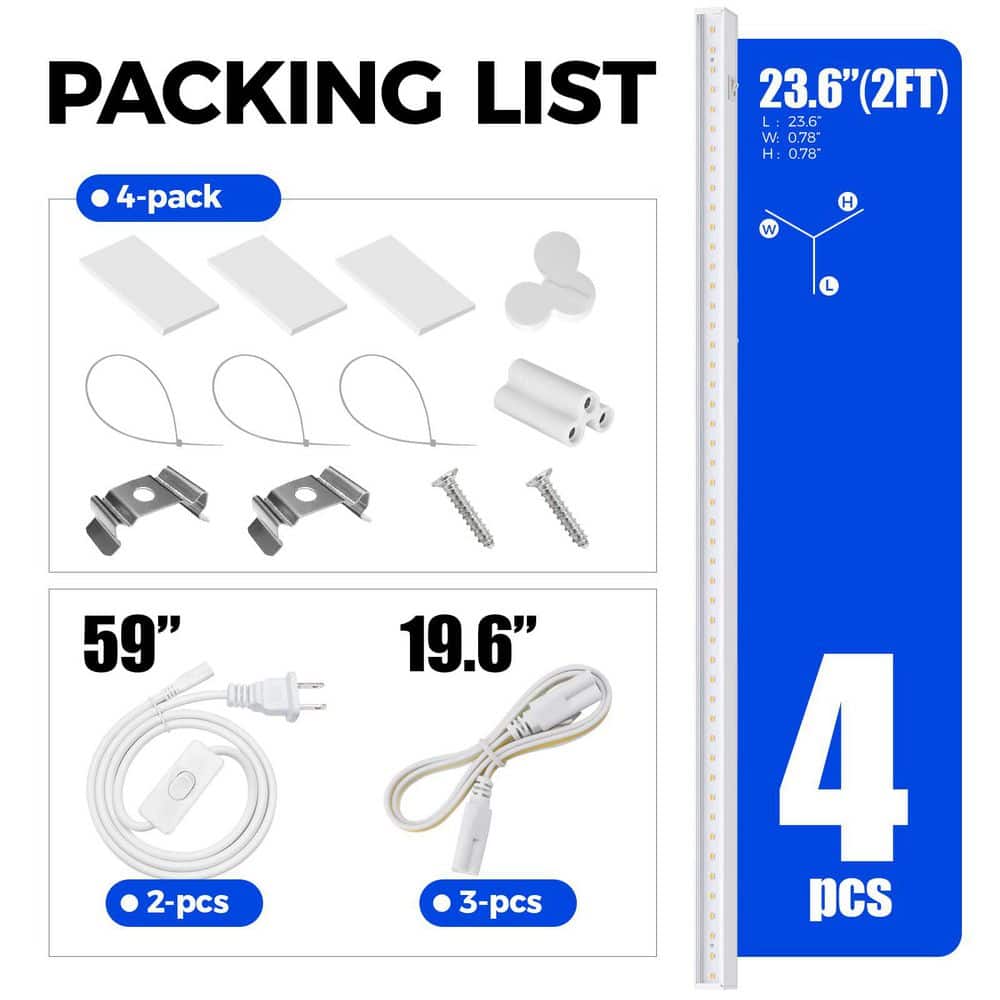 10-Watt G9 Full Spectrum LED Plant Grow Light Bulb Yellow, 2 ft. 4-Pack - Hercitys