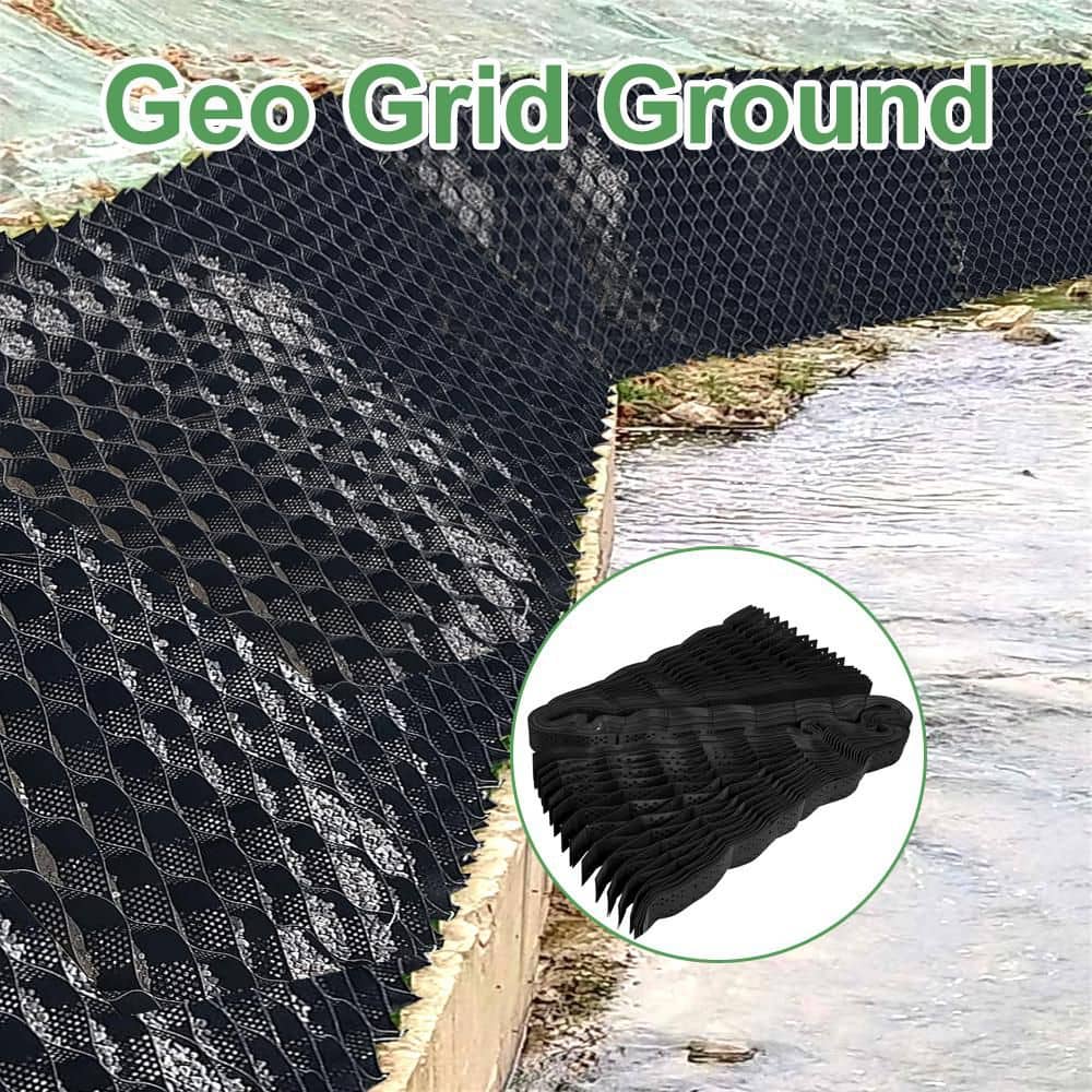 10 ft. x 16.5 ft. x 6 in. Plastic Ground Geo Grid Ground Pavers Geocell Sand and Soil Consolidation Filling Projects - Hercitys