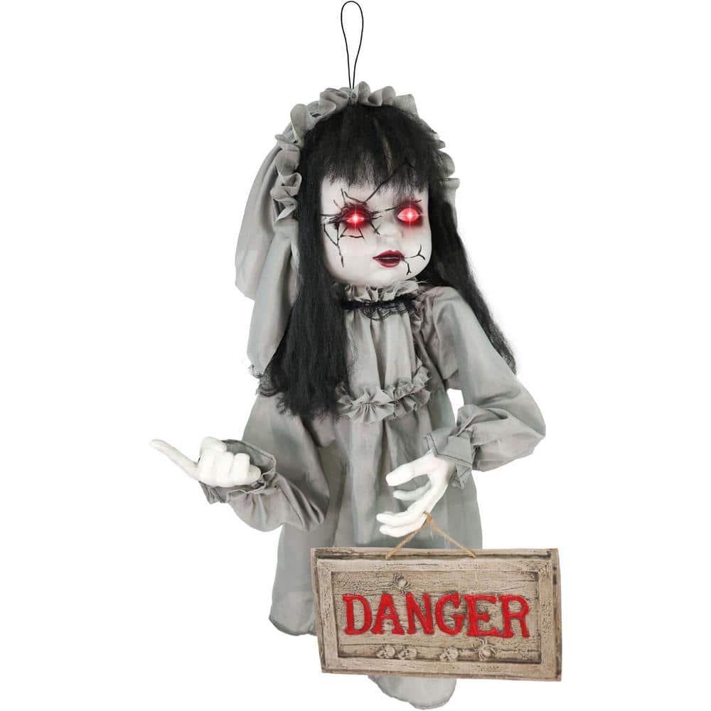 29 in. Animatronic Haunted Victorian Child Groundbreaker Halloween Prop - Hercitys
