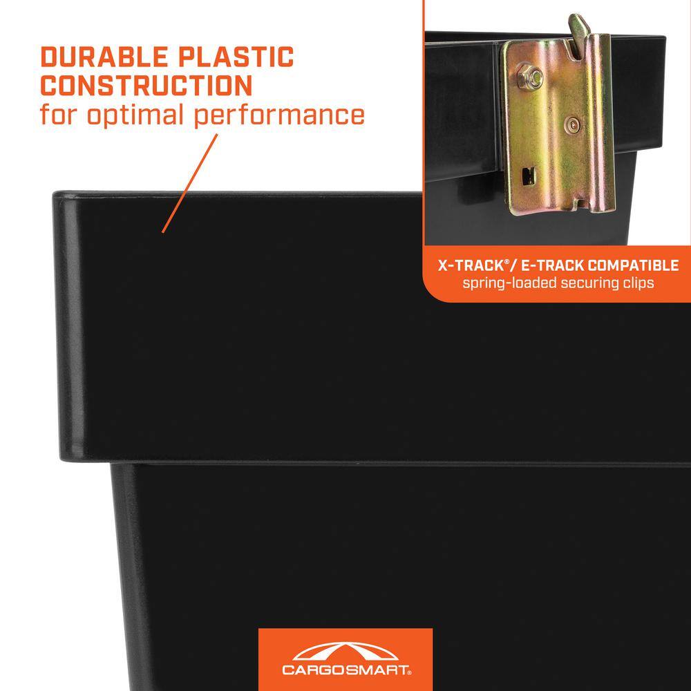 4 in. H x 6 in. W x 7 in. D Small Plastic Track Bin - Hercitys