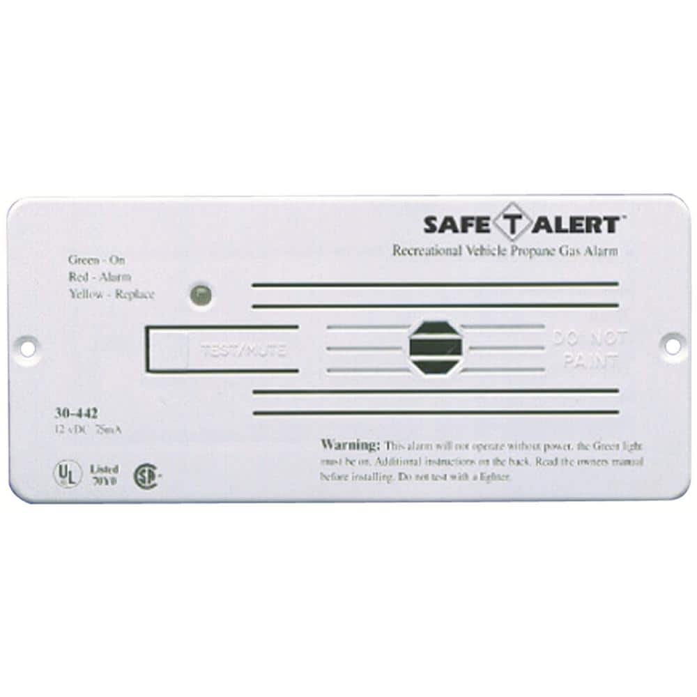 30 Series 12-Volt Safe-T-Alert Flush Mount RV Propane/LP Gas Alarm in White - Hercitys