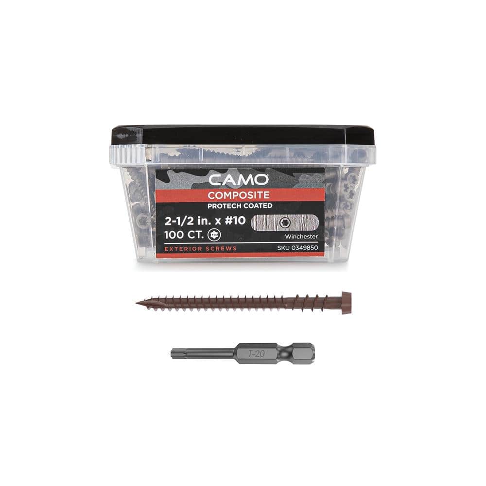 #10 2-1/2 in. Winchester Star Drive Trim-Head Composite Deck Screw (100-Count) - Hercitys