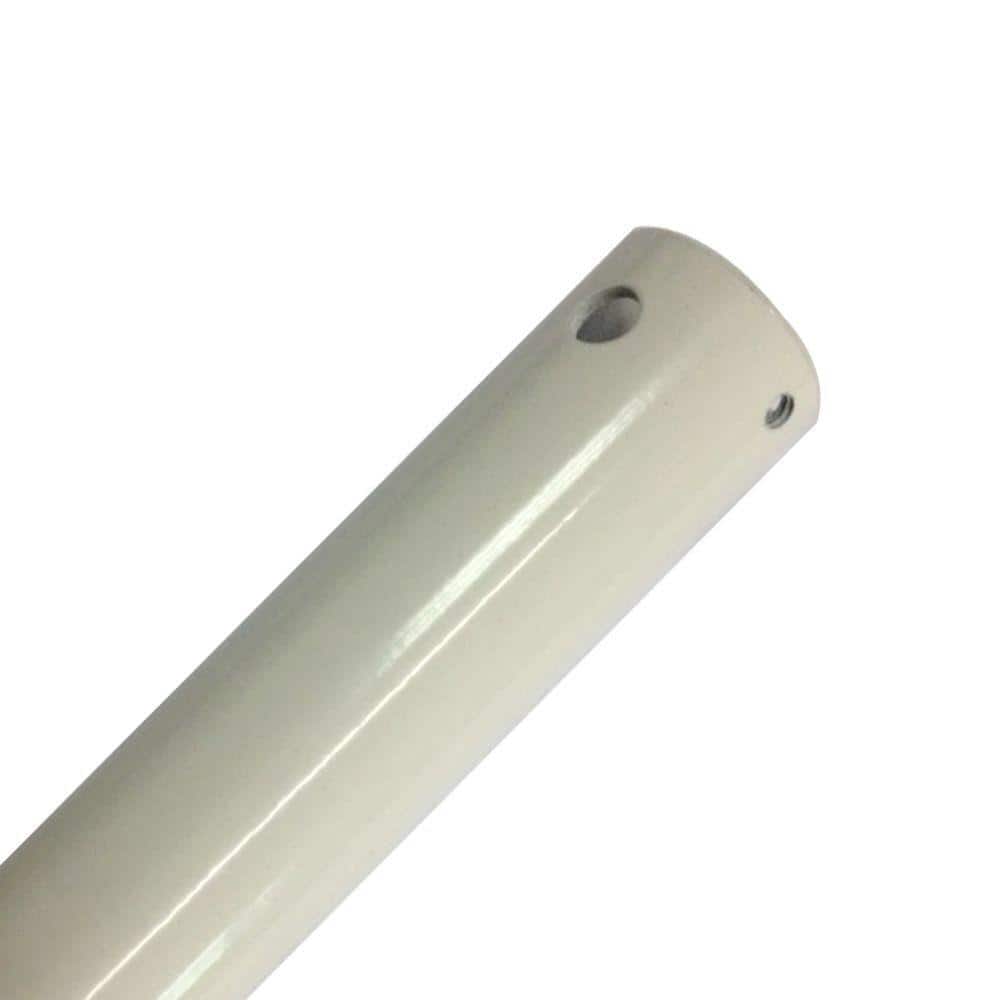 12 in. White Ceiling Fan Extension Downrod for 10 ft. Ceilings - Hercitys