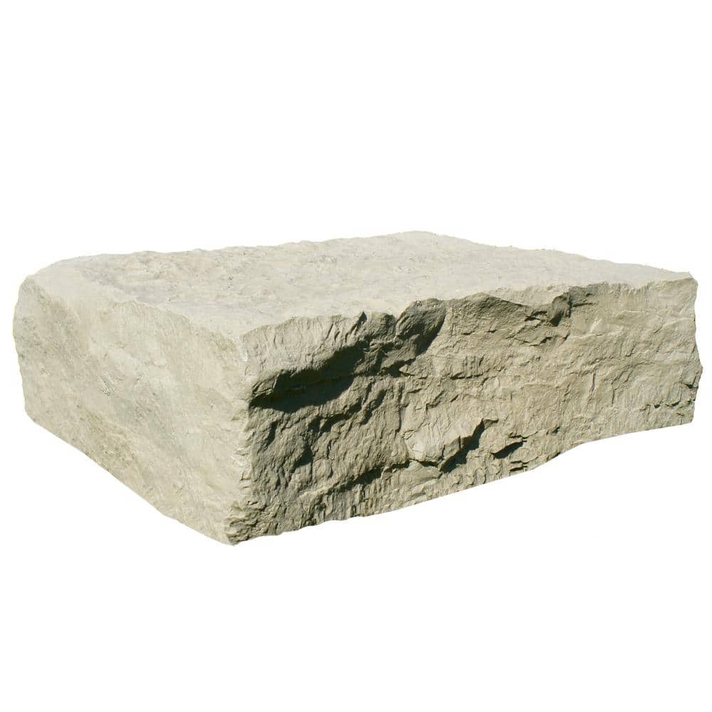 13 in. x 42 in. x 34 in. Sandstone Polyethylene Extra Large Landscape Rock - Hercitys