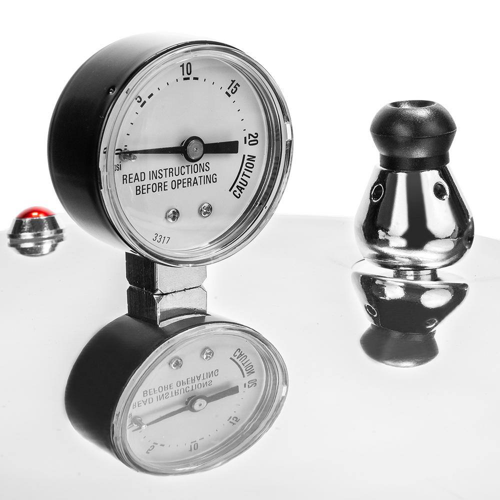22 Qt. Aluminum Pressure Cooker with Built-in Dial Gauge - Hercitys