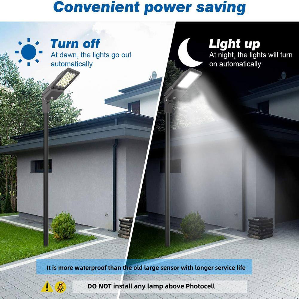 200Watt 150° Bronze Integrated LED Parking Lot Area Light, 28000 Lumens 5000K Security Lighting, Slip Fitter - Hercitys